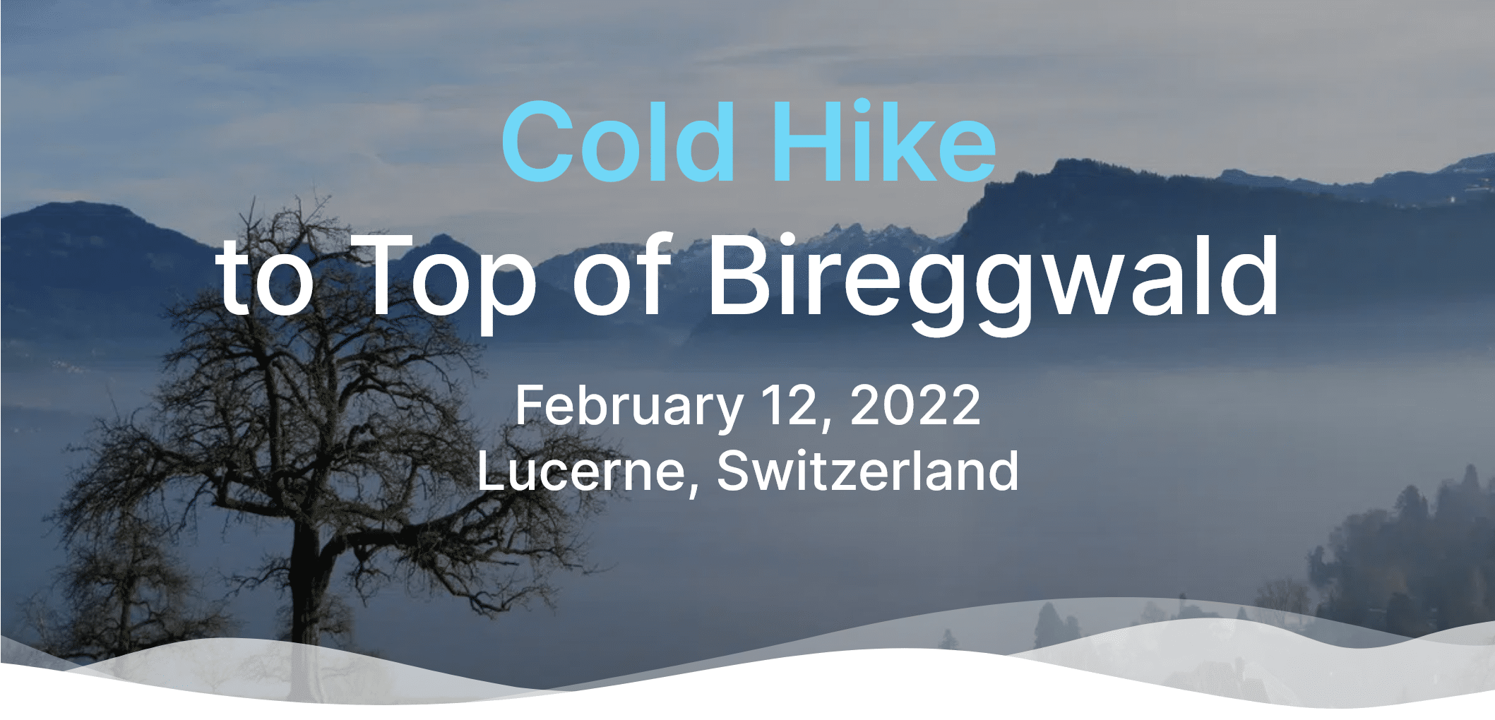 Aussicht auf Nebelmeer